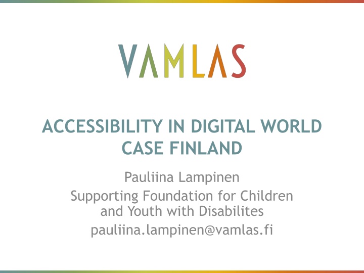 accessibility in digital world case finland