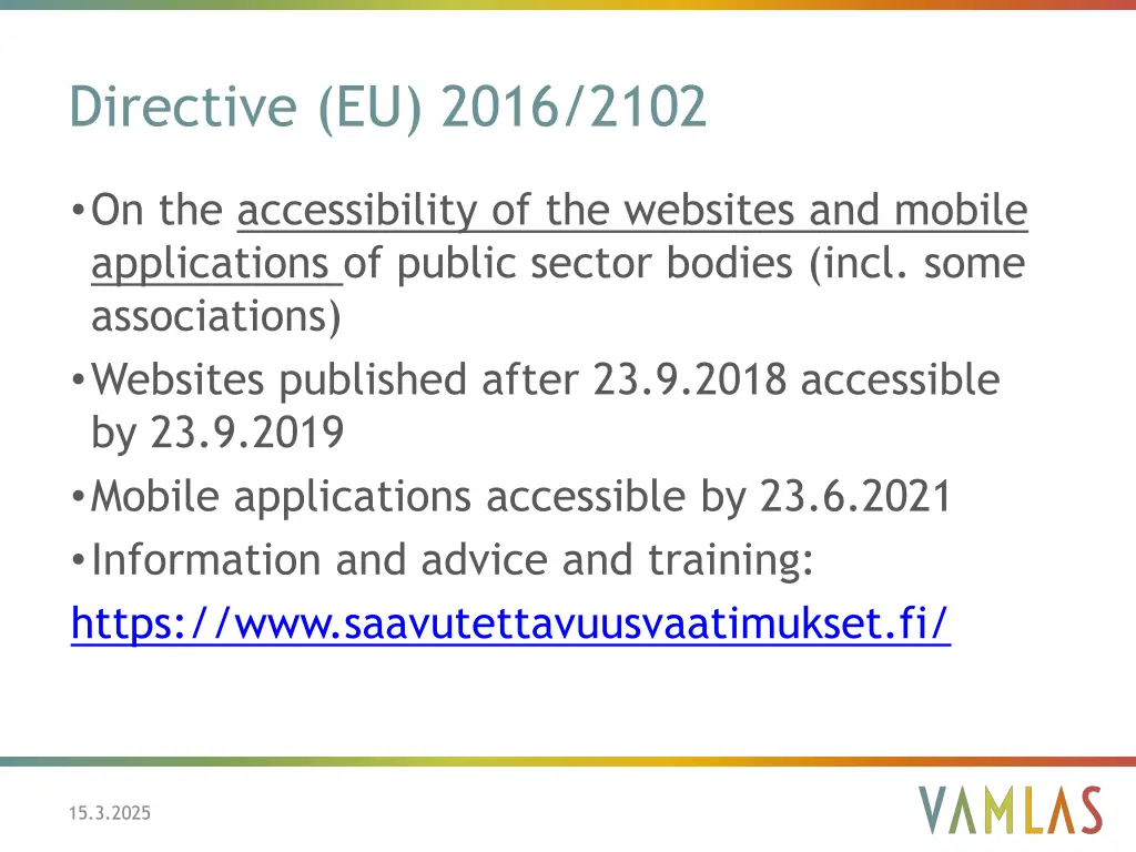 directive eu 2016 2102