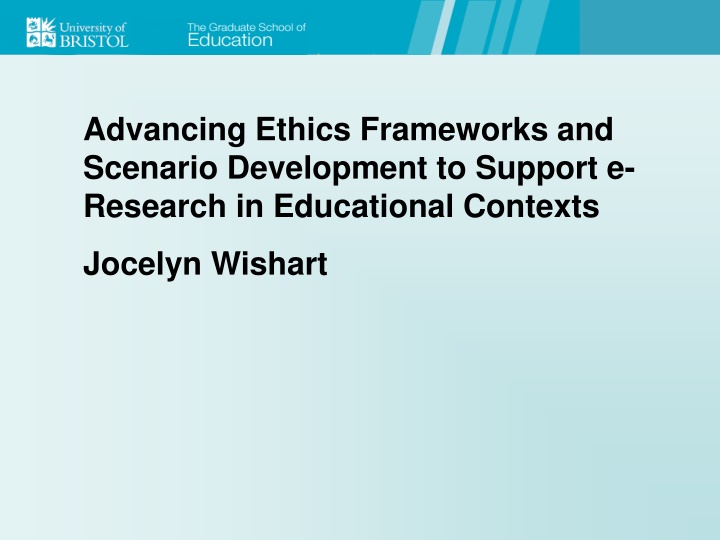 advancing ethics frameworks and scenario