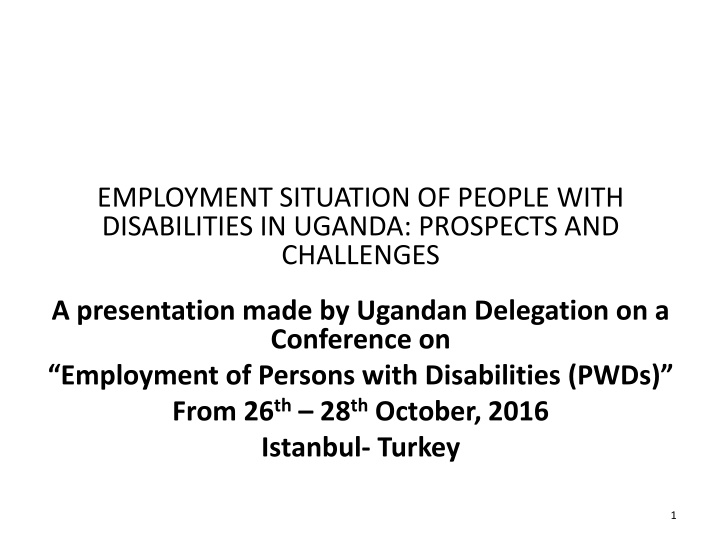 employment situation of people with disabilities