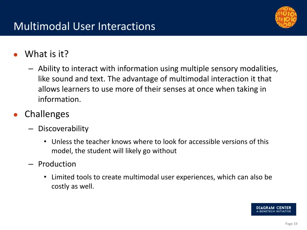 multimodal user interactions