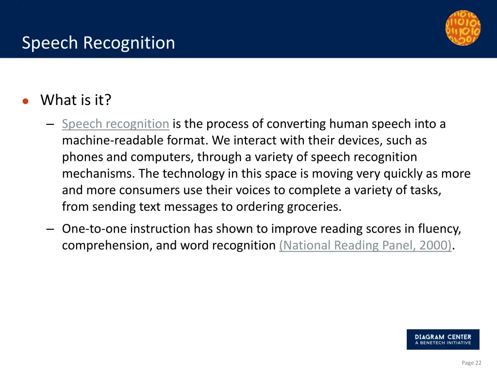 speech recognition