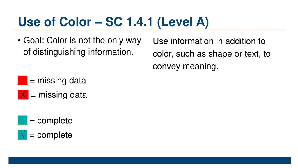 use of color sc 1 4 1 level a