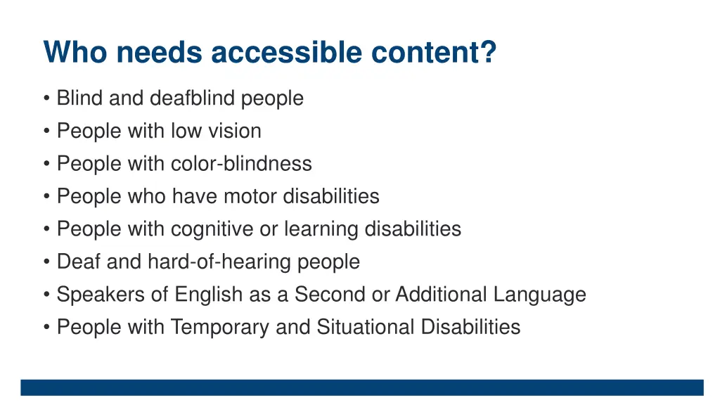 who needs accessible content