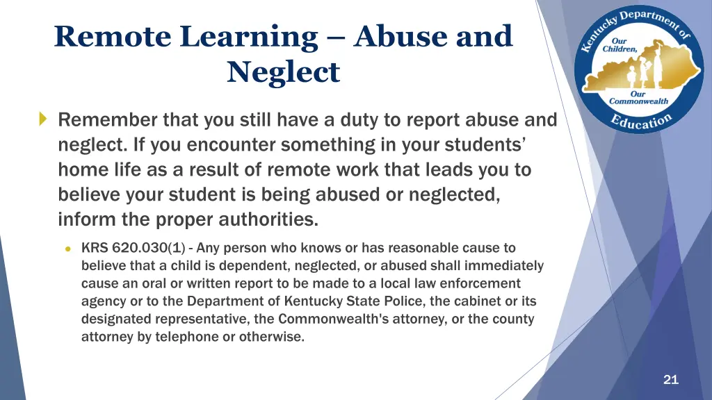 remote learning abuse and neglect