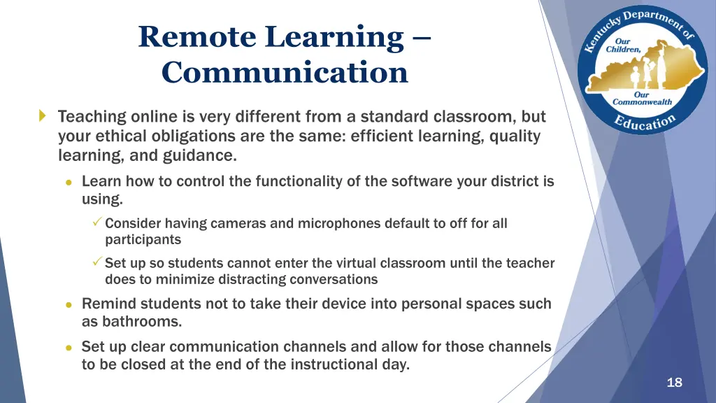 remote learning communication