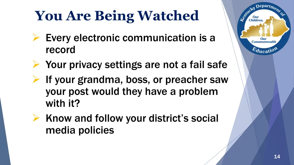 you are being watched