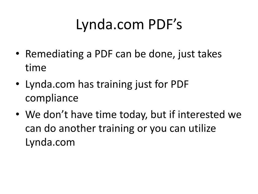 lynda com pdf s
