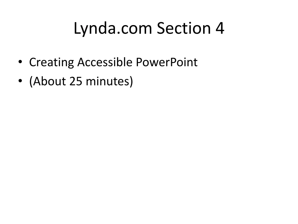 lynda com section 4