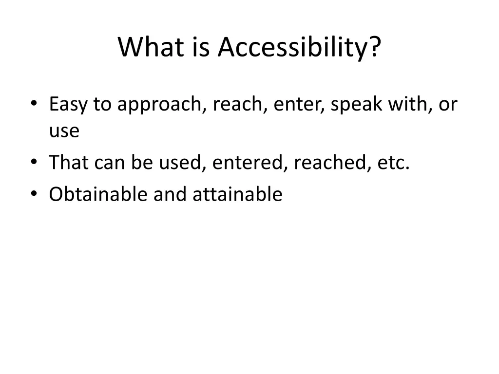 what is accessibility