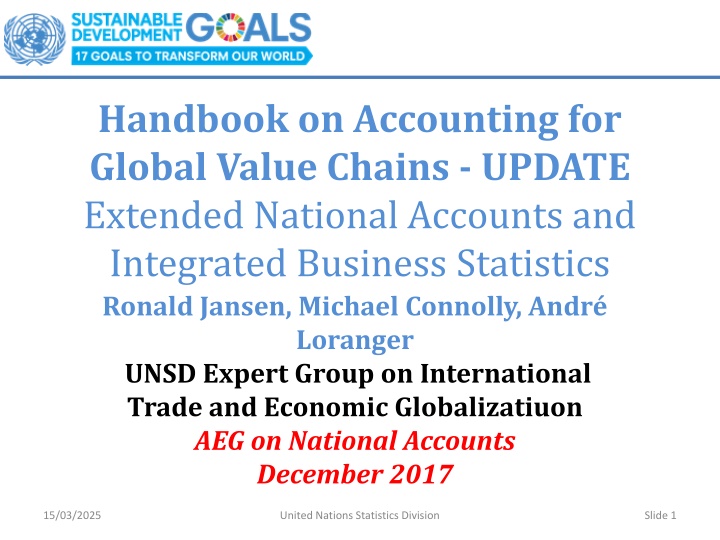 handbook on accounting for global value chains