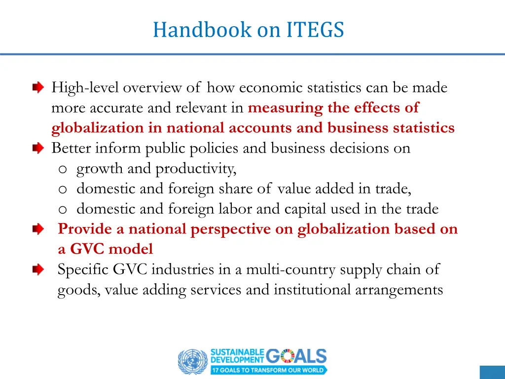 handbook on itegs