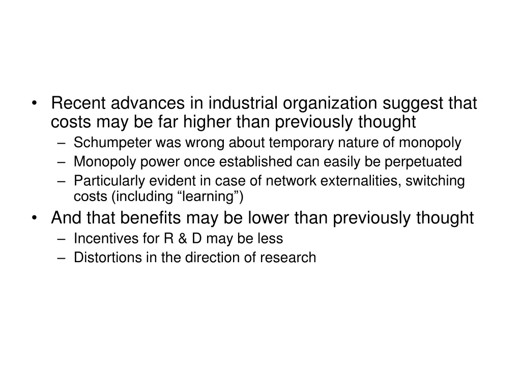 recent advances in industrial organization