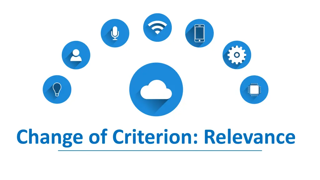 change of criterion relevance