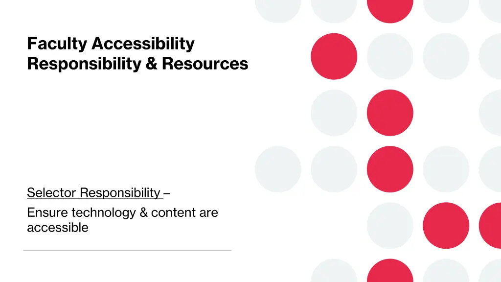 faculty accessibility responsibility resources