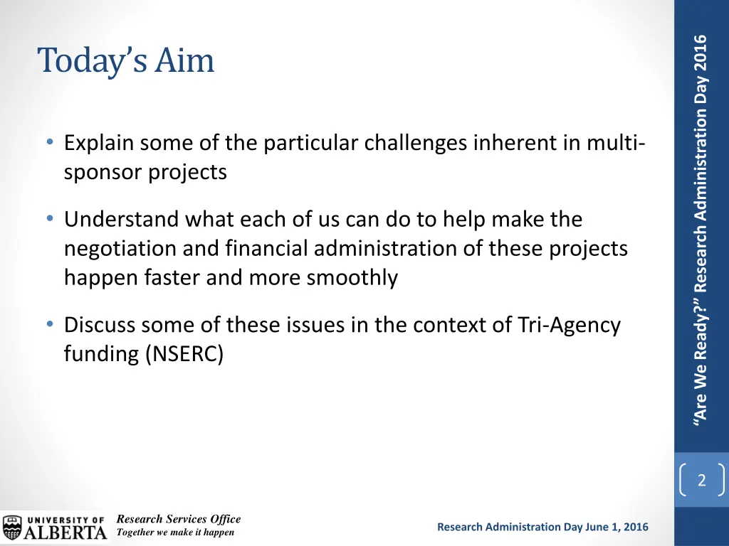 are we ready research administration day 2016 1