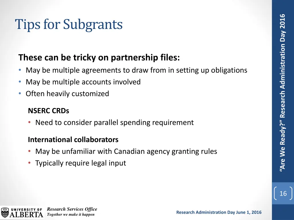 are we ready research administration day 2016 13