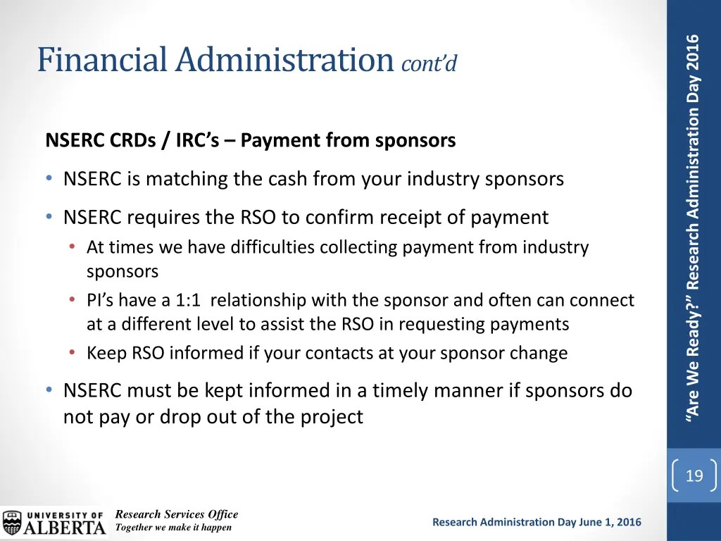 are we ready research administration day 2016 16