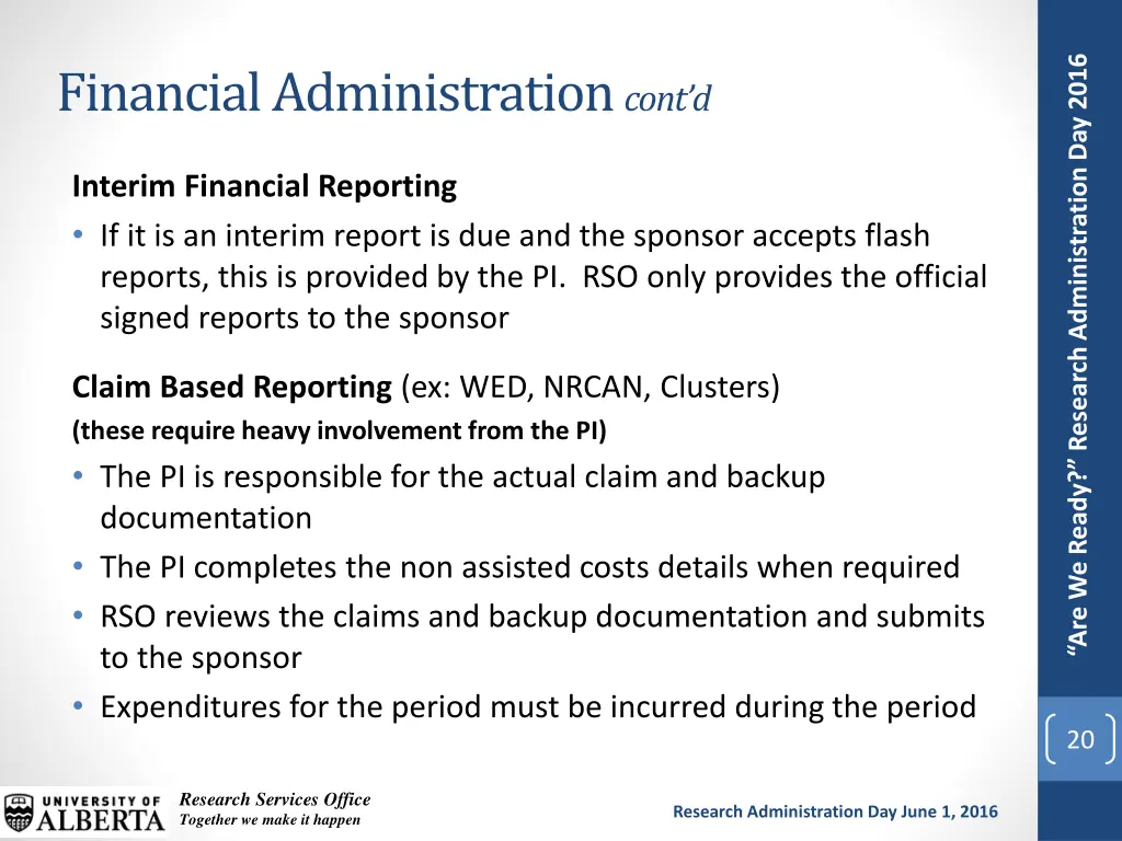 are we ready research administration day 2016 17