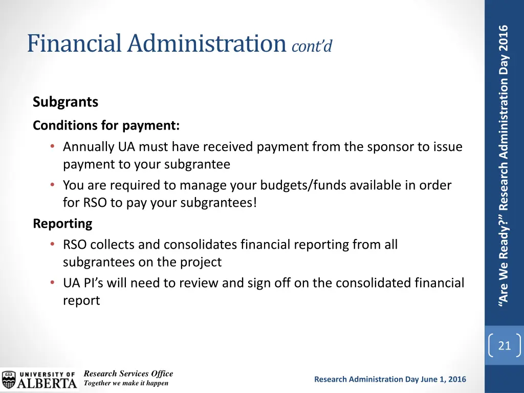 are we ready research administration day 2016 18