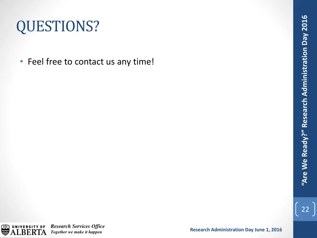 are we ready research administration day 2016 19