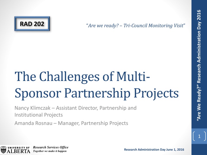 are we ready research administration day 2016