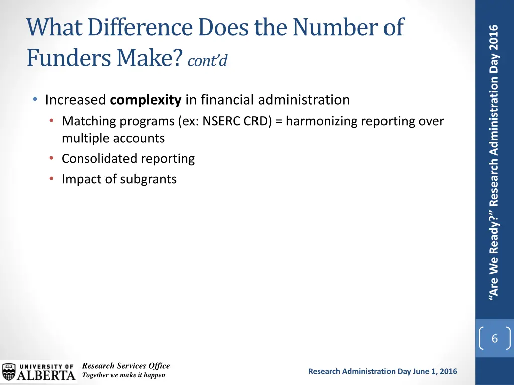 what difference does the number of funders make 1