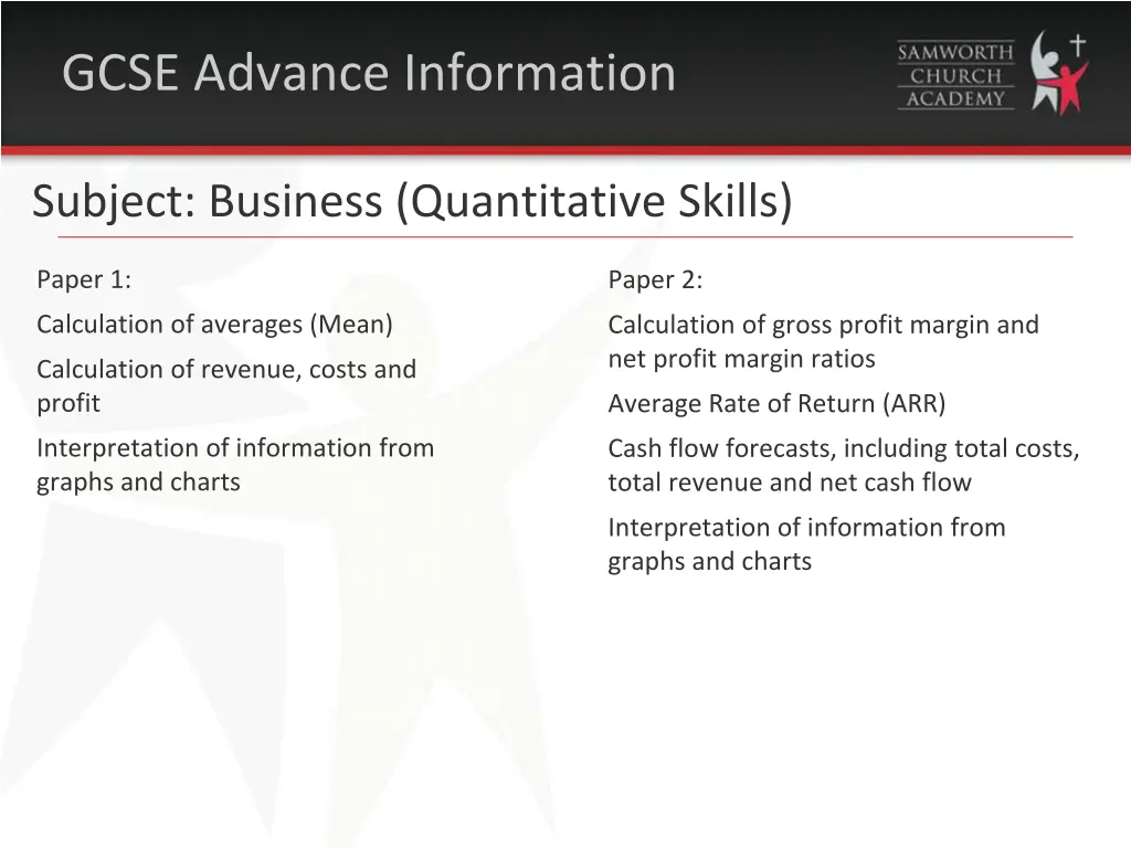 gcse advance information 2