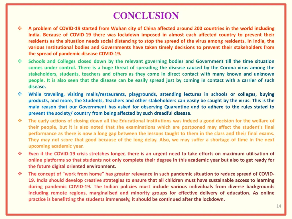 conclusion