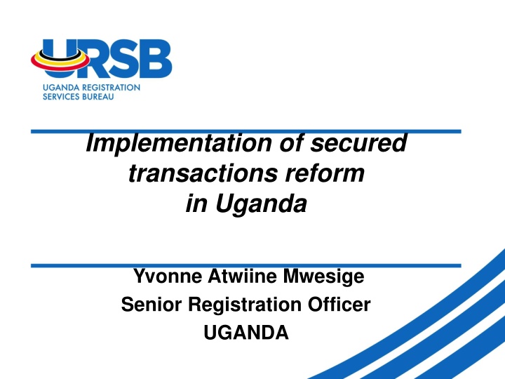 implementation of secured transactions reform