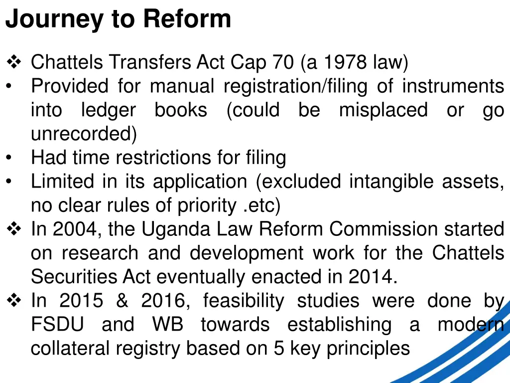 journey to reform