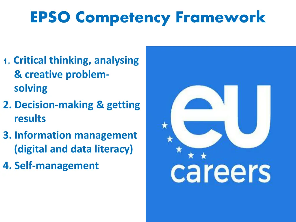 epso competency framework