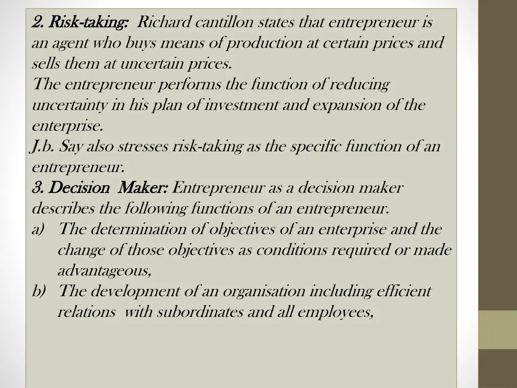 2 risk 2 risk taking taking richard cantillon