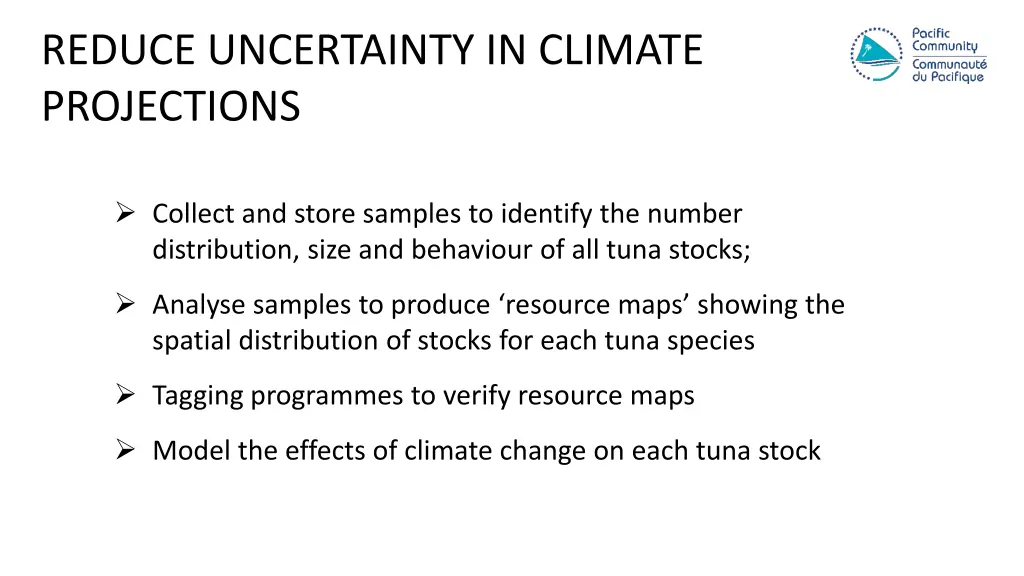reduce uncertainty in climate projections 1