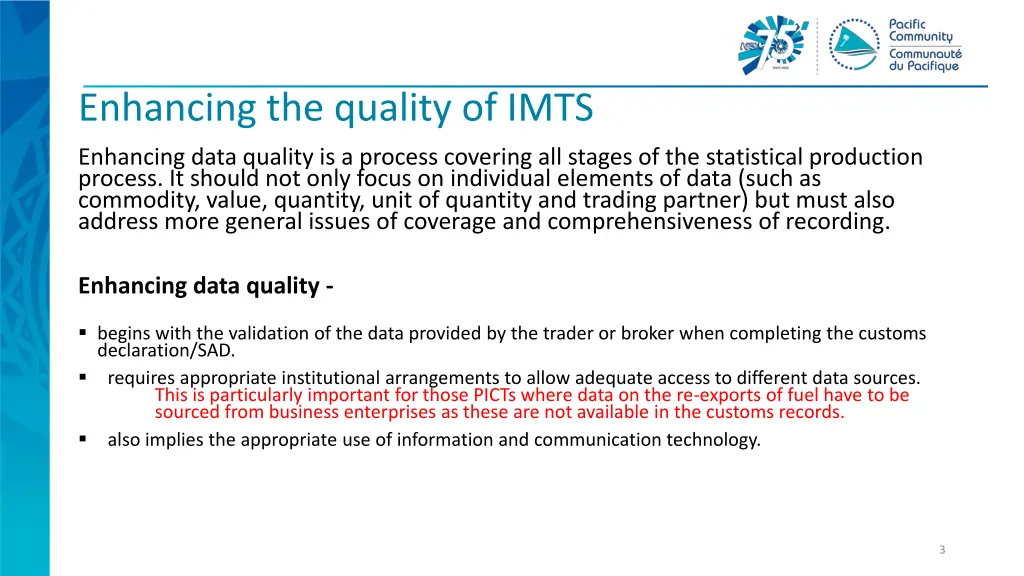 enhancing the quality of imts