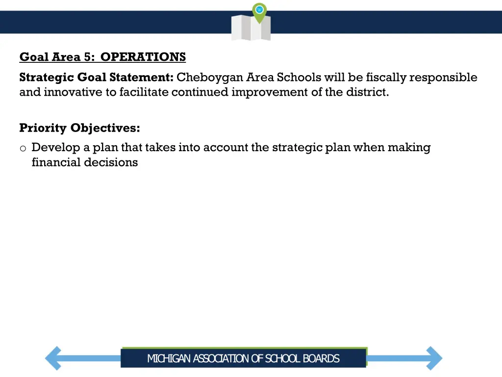 goal area 5 operations strategic goal statement