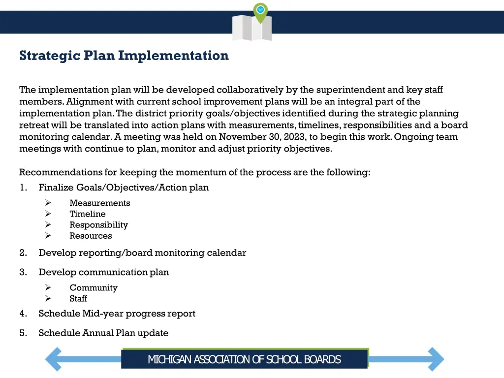 strategic plan implementation