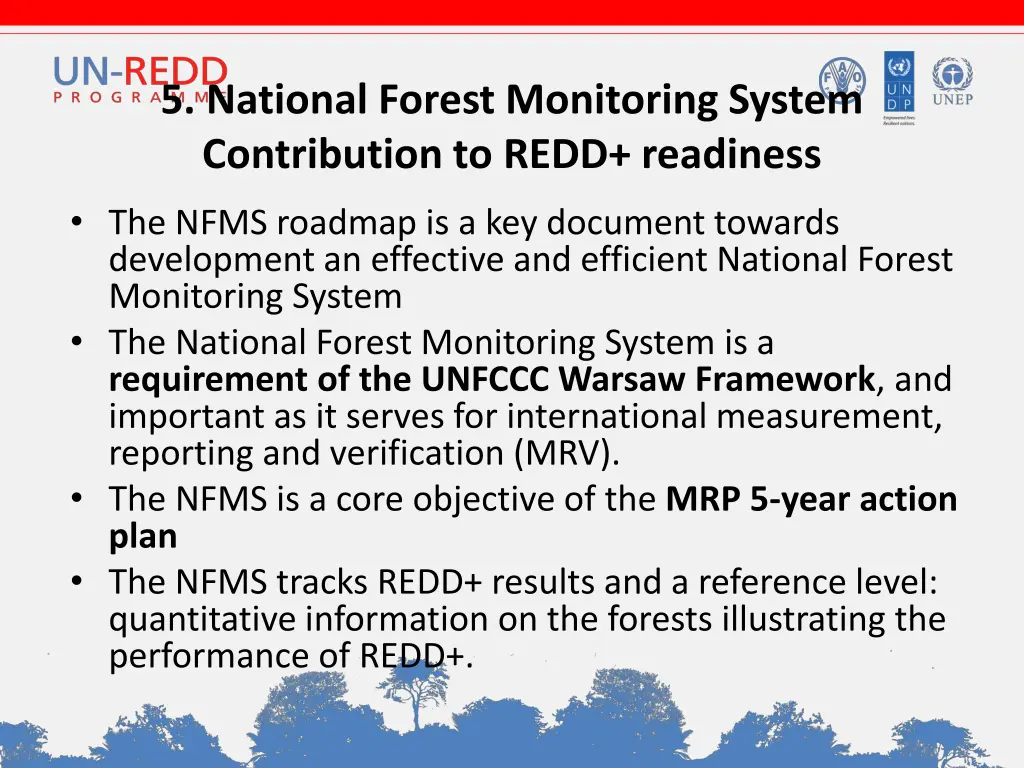 5 national forest monitoring system contribution