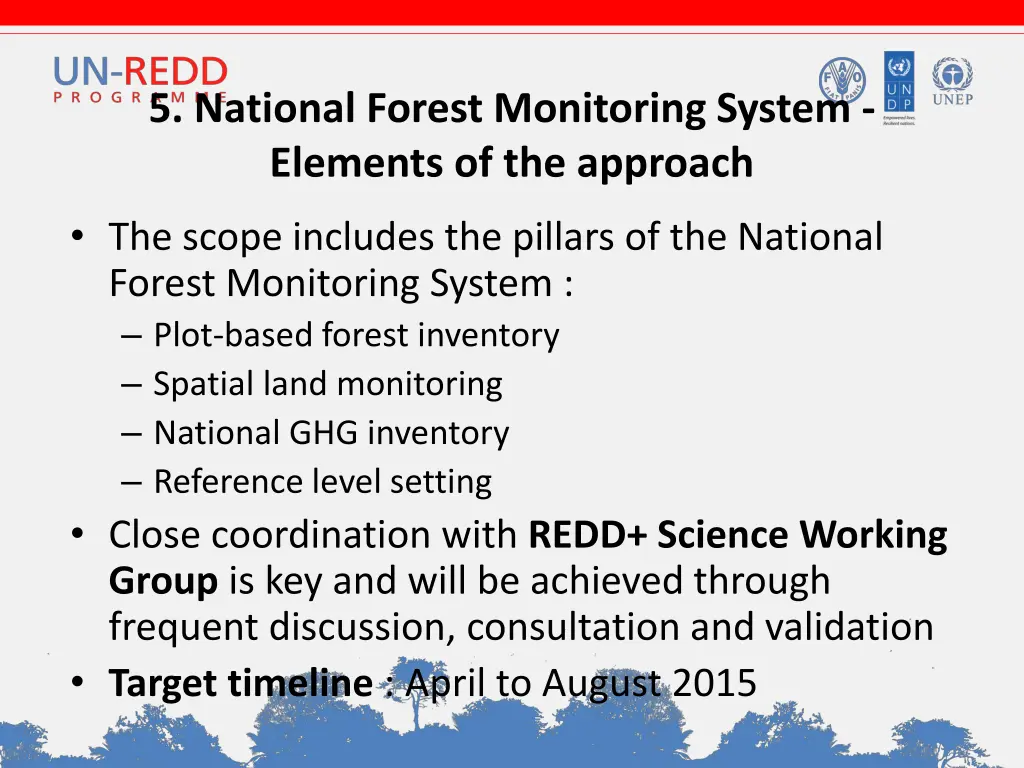 5 national forest monitoring system elements
