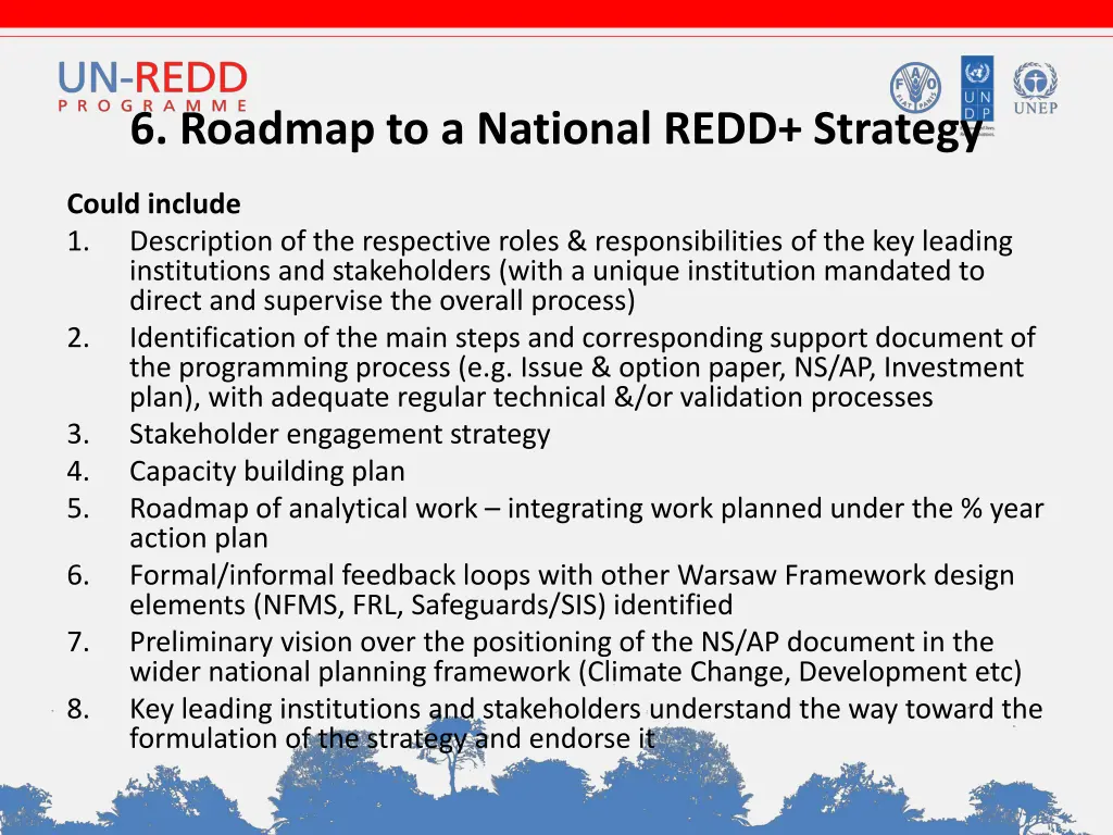6 roadmap to a national redd strategy 1
