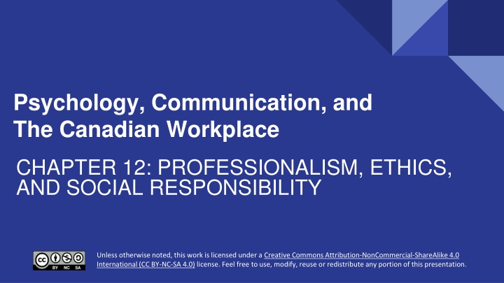 psychology communication and the canadian