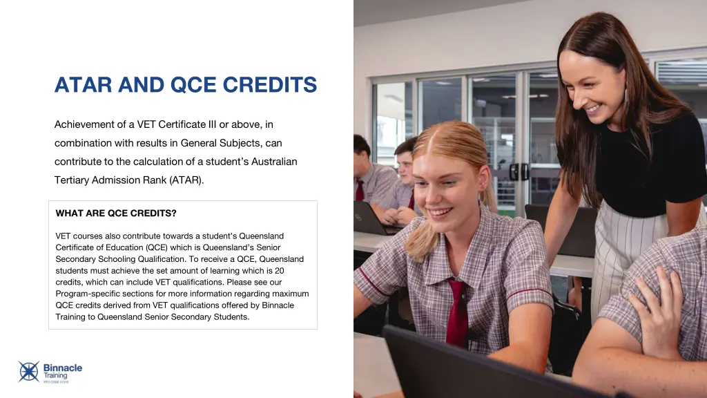 atar and qce credits