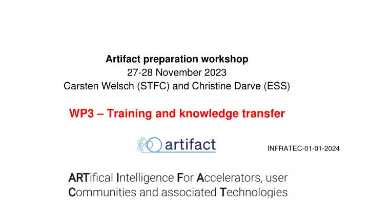 artifact preparation workshop 27 28 november 2023