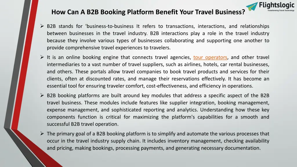 how can a b2b booking platform benefit your