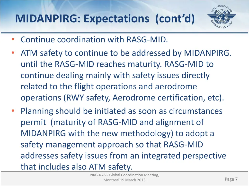 midanpirg expectations cont d