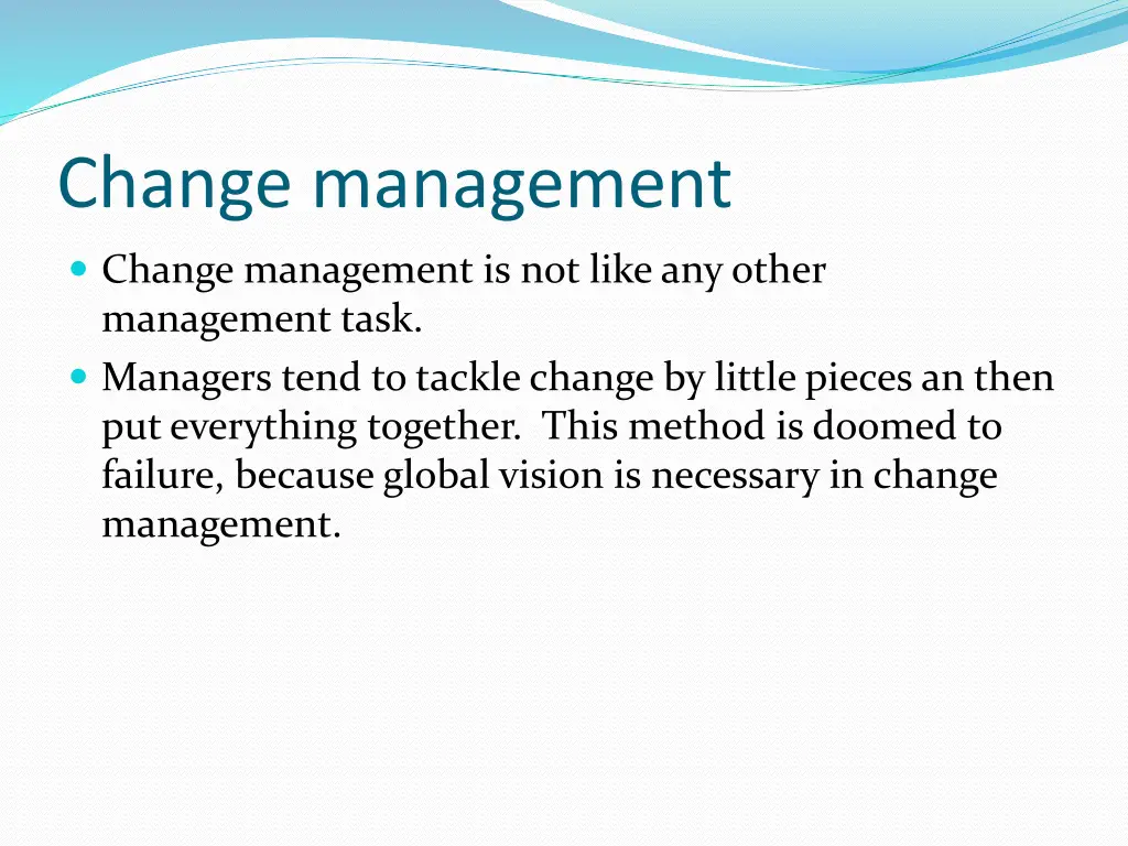 change management