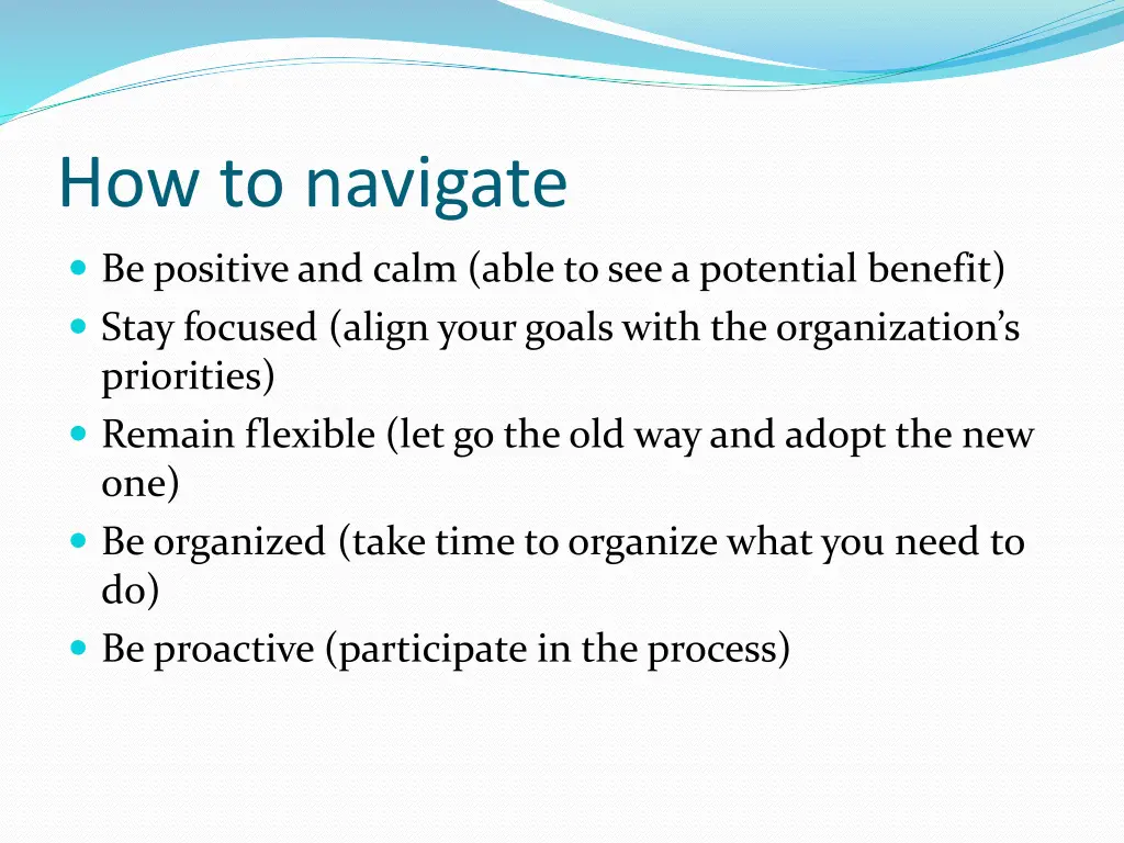 how to navigate