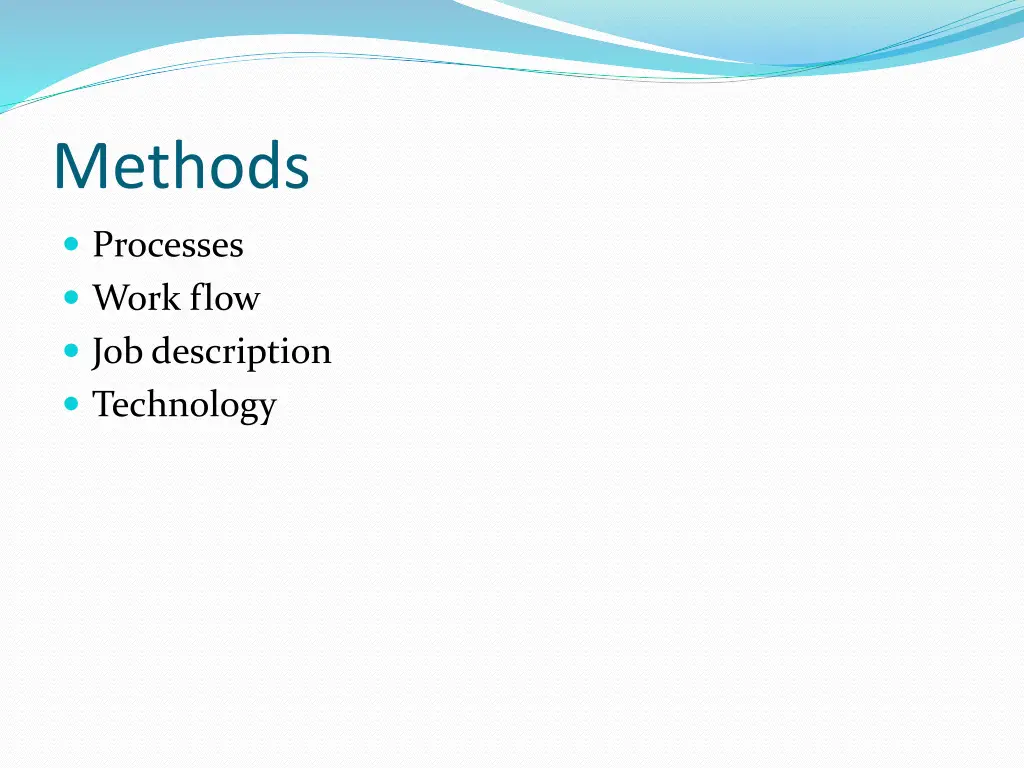 methods