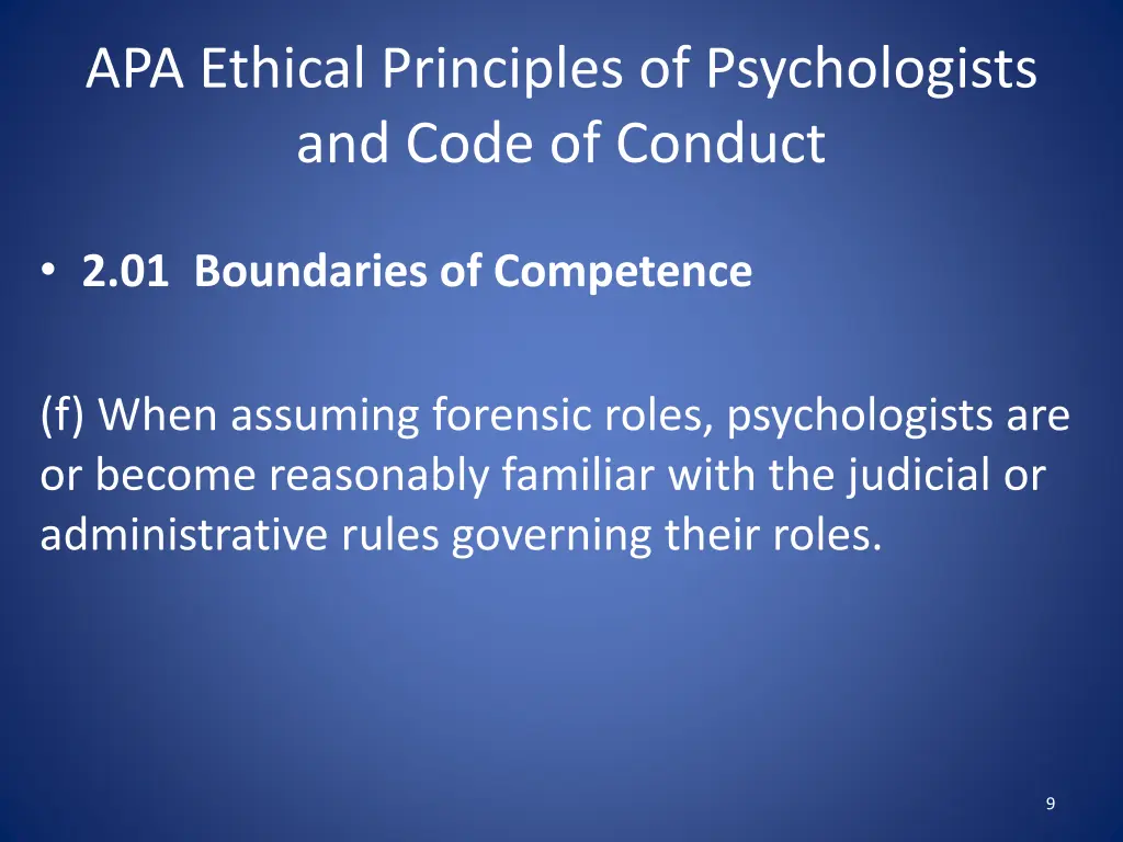 apa ethical principles of psychologists and code 2