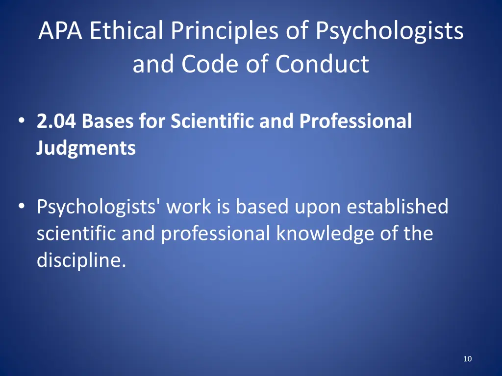 apa ethical principles of psychologists and code 3